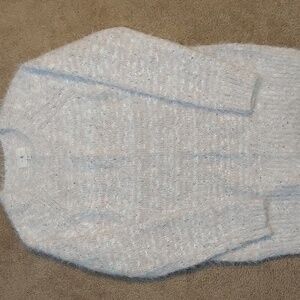 Lou & Grey Sweater Eyelash Fuzzy Pink Knit Womens Sweater Soft Cozy XS